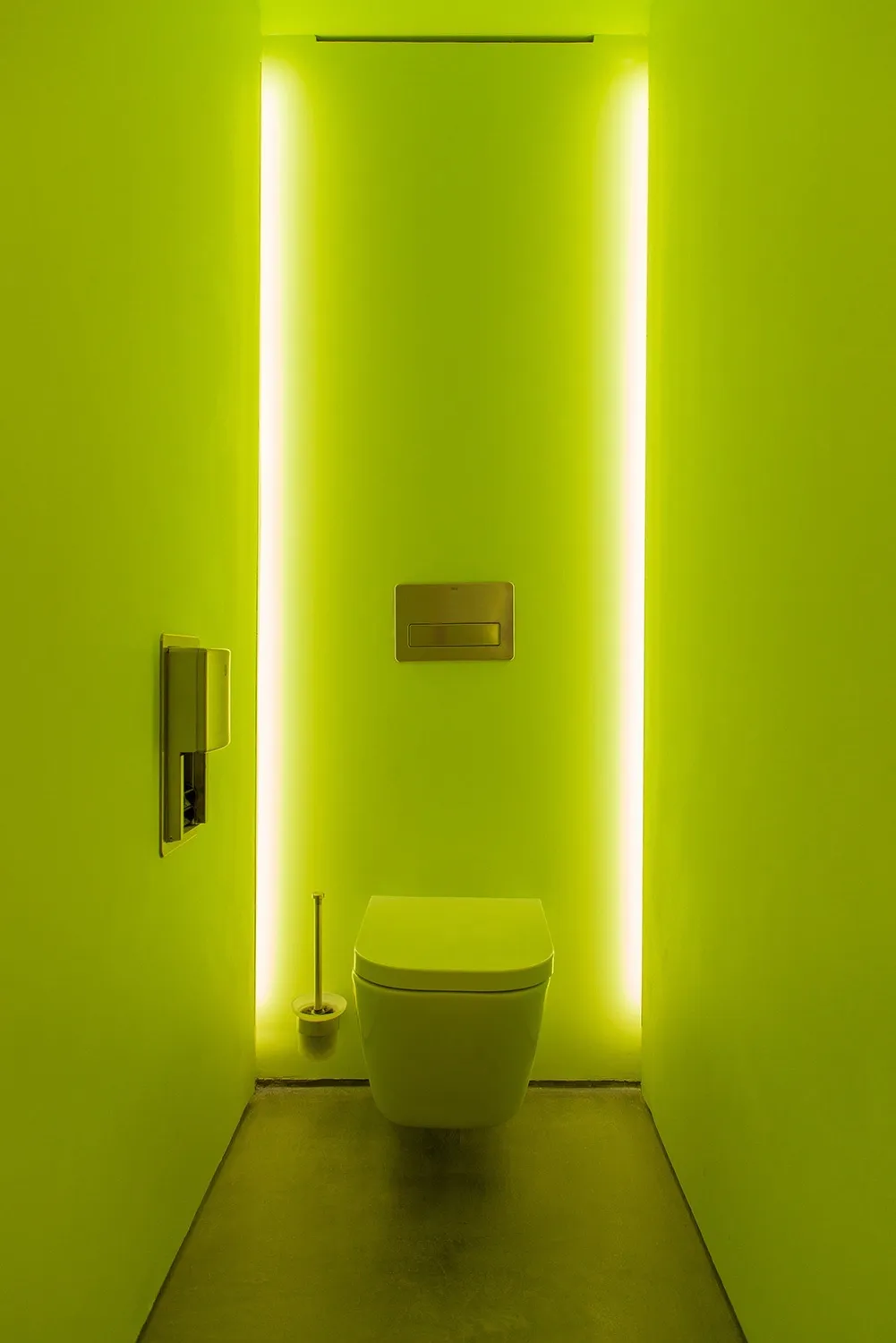 Interior cabinas verde. - Salon de Reinos | Galería de arquitectura Handmade Architecture